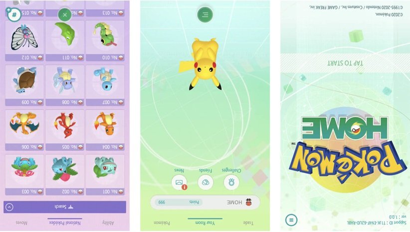 اپلیکیشن Pokémon Home
