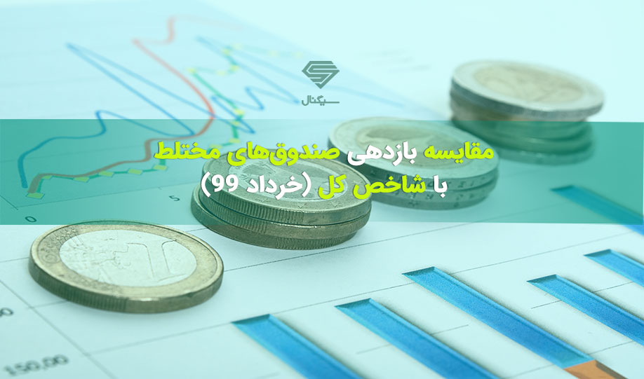 عملکرد صندوق های مختلط در مقایسه با شاخص کل در خرداد ماه 99
