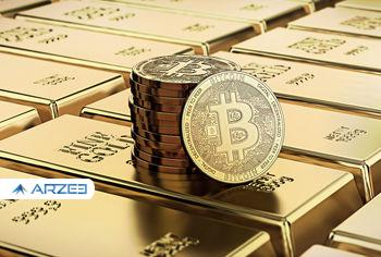 افت همزمان قیمت طلا و بیت کوین