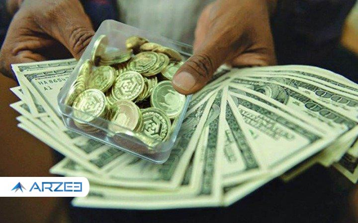 دلار افزایشی و طلا کاهشی شد